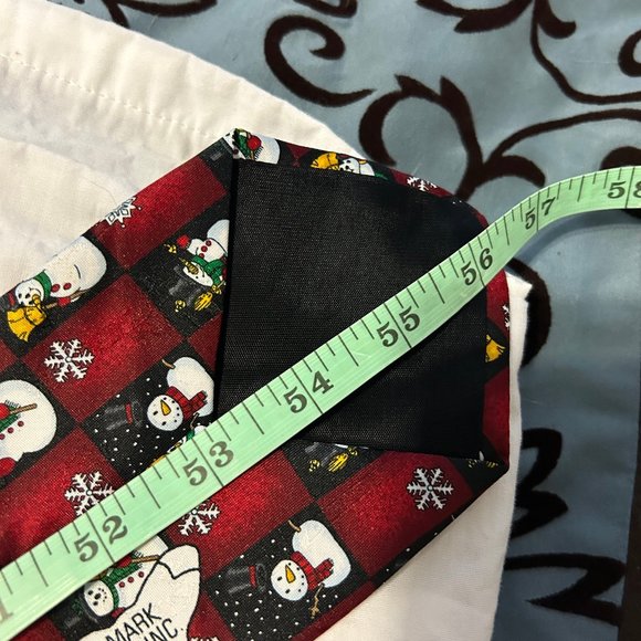 Holiday Snowman Hallmark Yule Tie Greetings - Picture 8 of 8